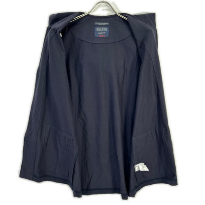 REGULATION Yohji Yamamoto Navy Hooded Zip Vest Size 3