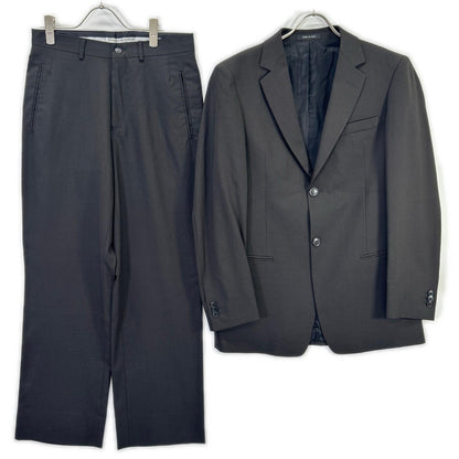 EMPORIOARMANI Brown Striped Polyester Suit Set Up Size 46