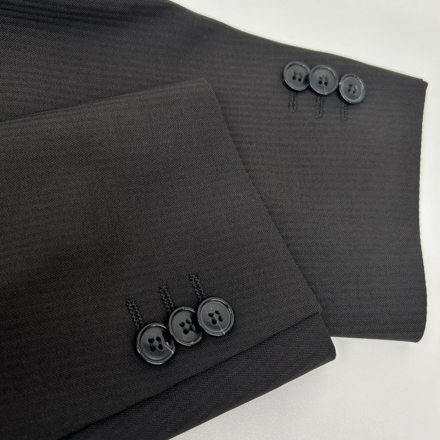 EMPORIOARMANI Brown Striped Polyester Suit Set Up Size 46