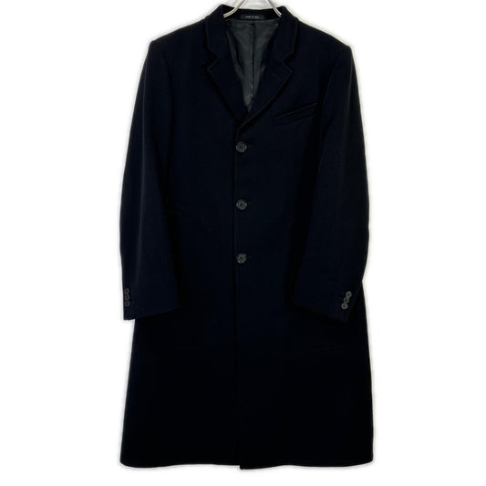 EMPORIOARMANI Black Wool Long Coat Size 48
