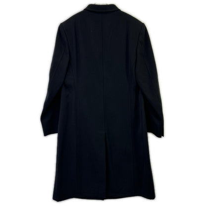 EMPORIOARMANI Black Wool Long Coat Size 48