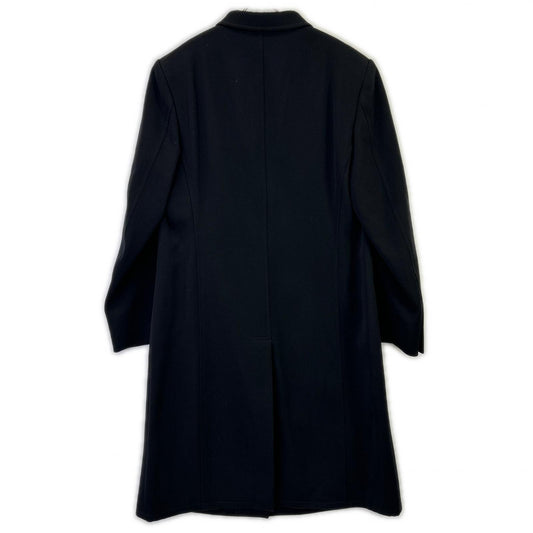 EMPORIOARMANI Black Wool Long Coat Size 48