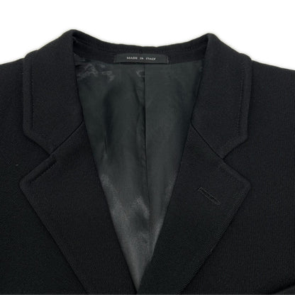 EMPORIOARMANI Black Wool Long Coat Size 48