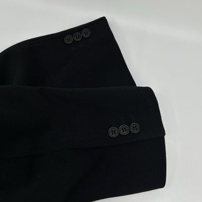 EMPORIOARMANI Black Wool Long Coat Size 48