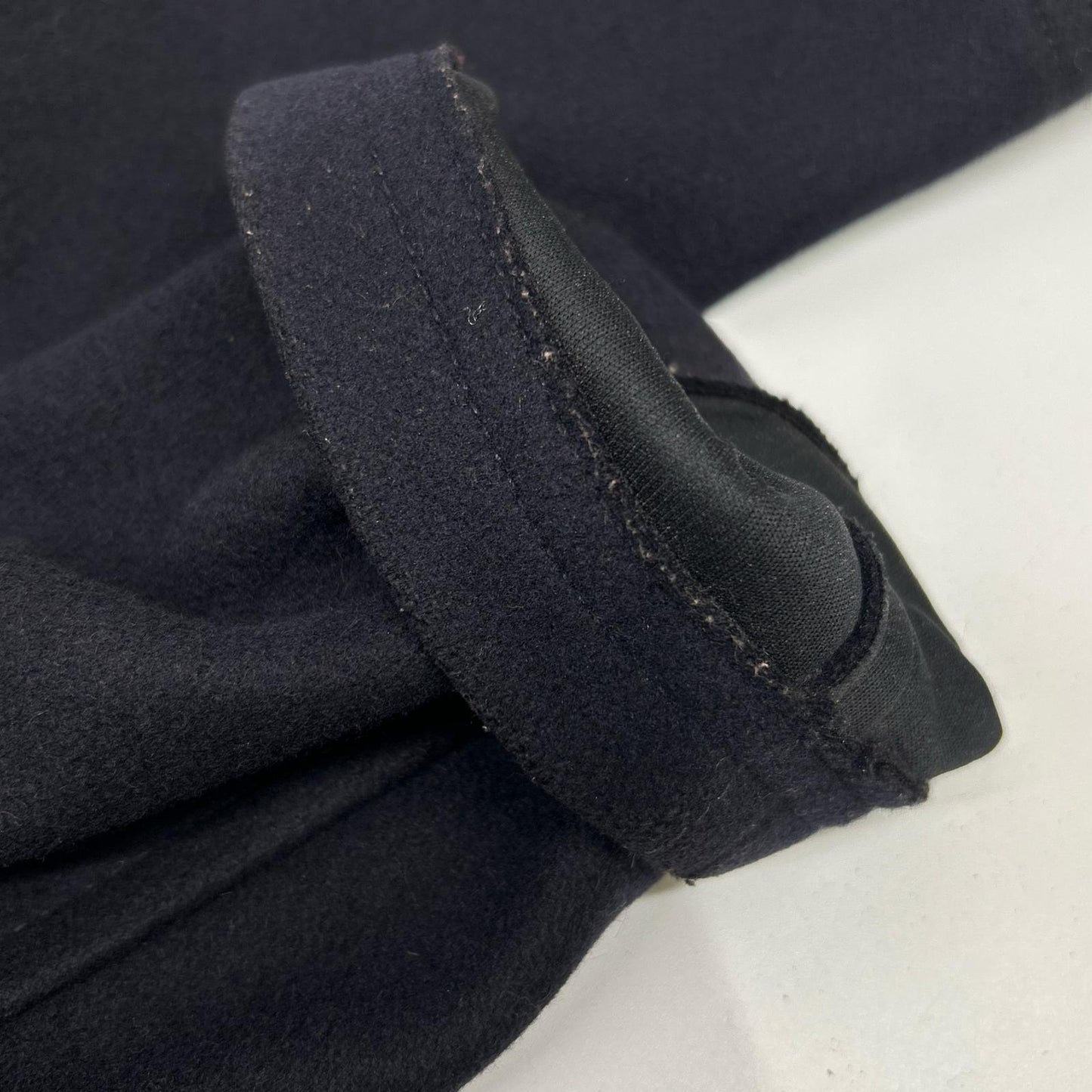 EMPORIOARMANI Black Wool P-Coat Size 46