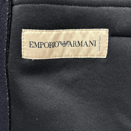 EMPORIOARMANI Black Wool P-Coat Size 46