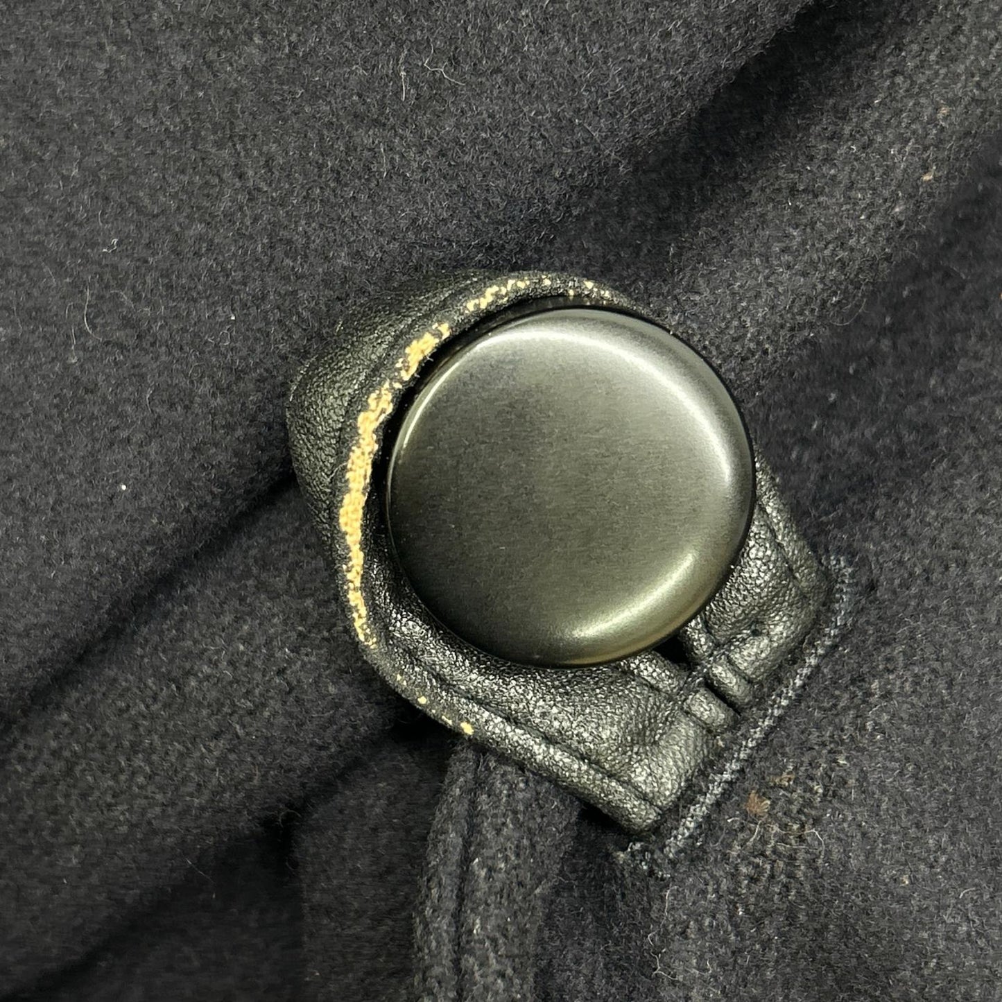 EMPORIOARMANI Black Wool P-Coat Size 46