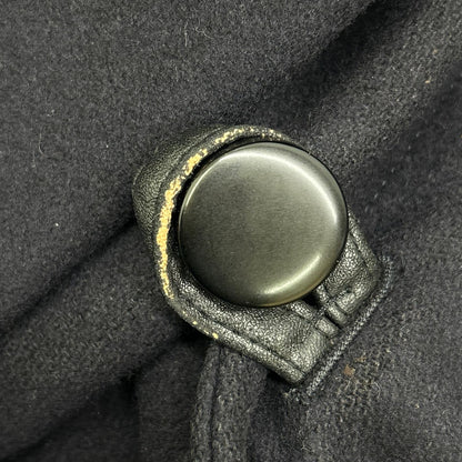 EMPORIOARMANI Black Wool P-Coat Size 46