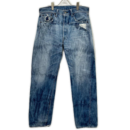 LEVI'S Blue 1954 501XX Button Fly Distressed Jeans Size 36