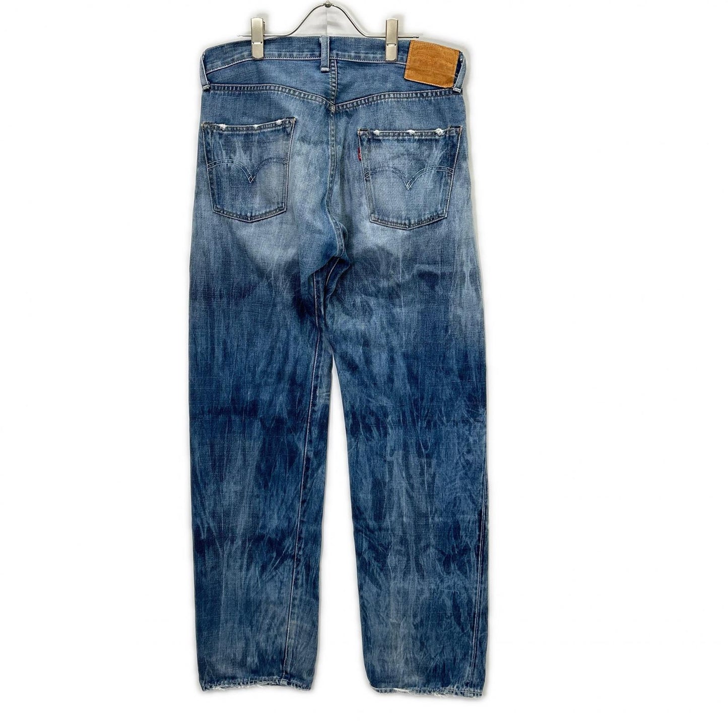 LEVI'S Blue 1954 501XX Button Fly Distressed Jeans Size 36