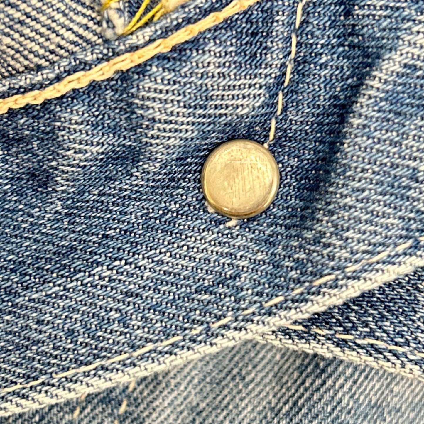 LEVI'S Blue 1954 501XX Button Fly Distressed Jeans Size 36