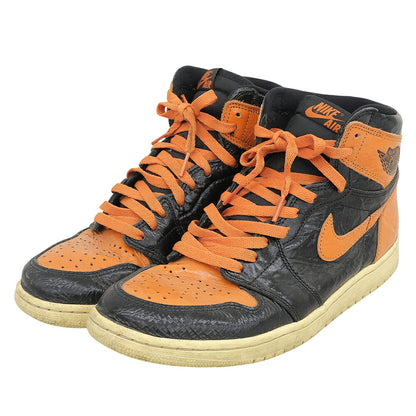NIKE Air Jordan 1 High Sneakers Orange Size 9.5(US)