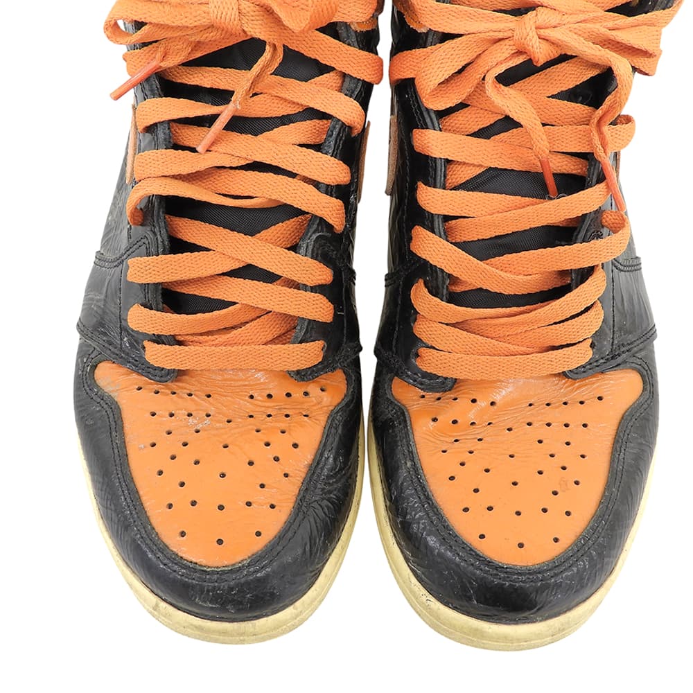 NIKE Air Jordan 1 High Sneakers Orange Size 9.5(US)