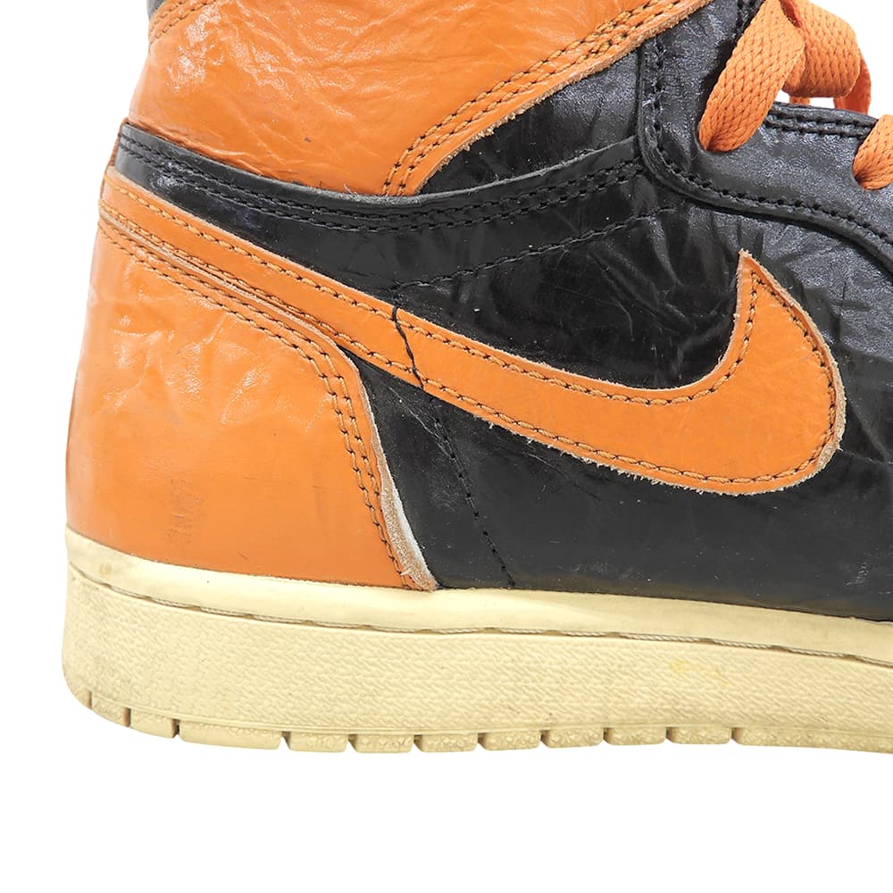 NIKE Air Jordan 1 High Sneakers Orange Size 9.5(US)