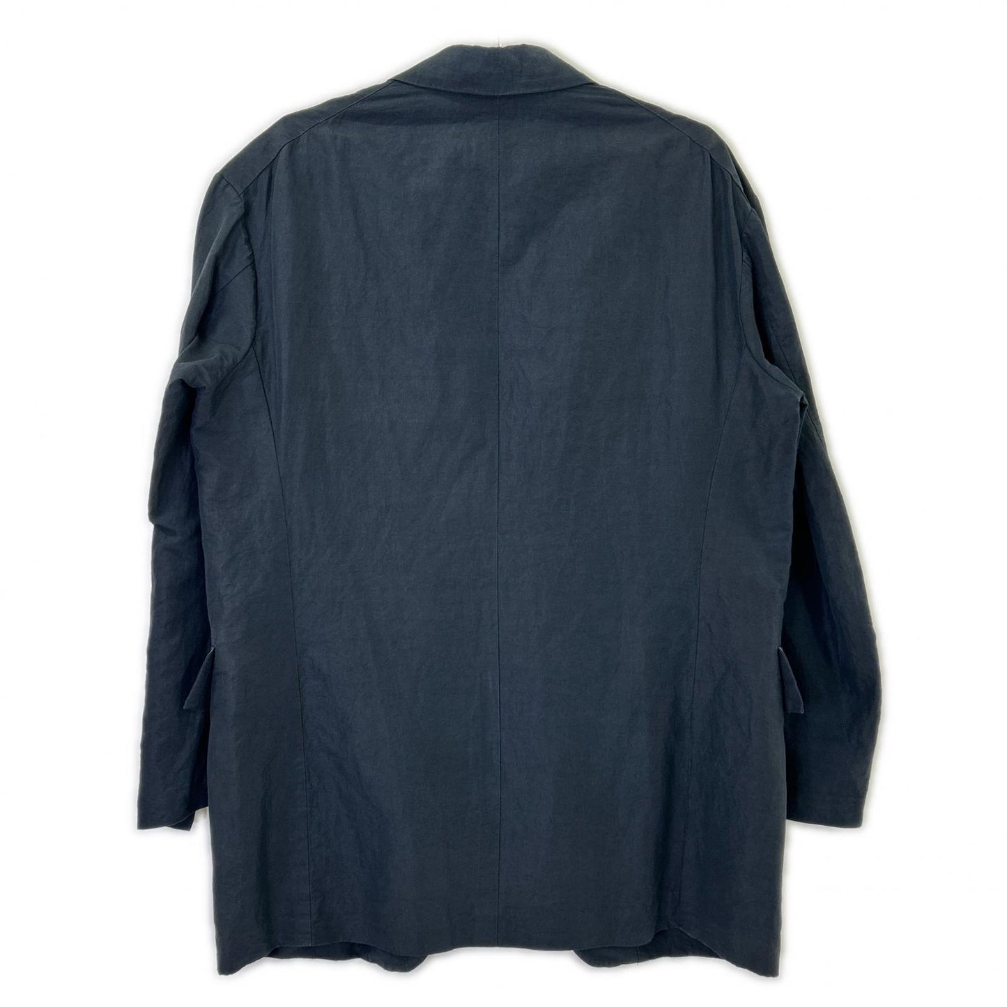Phlannel Navy Cotton Linen Tailored Blazer Size 3