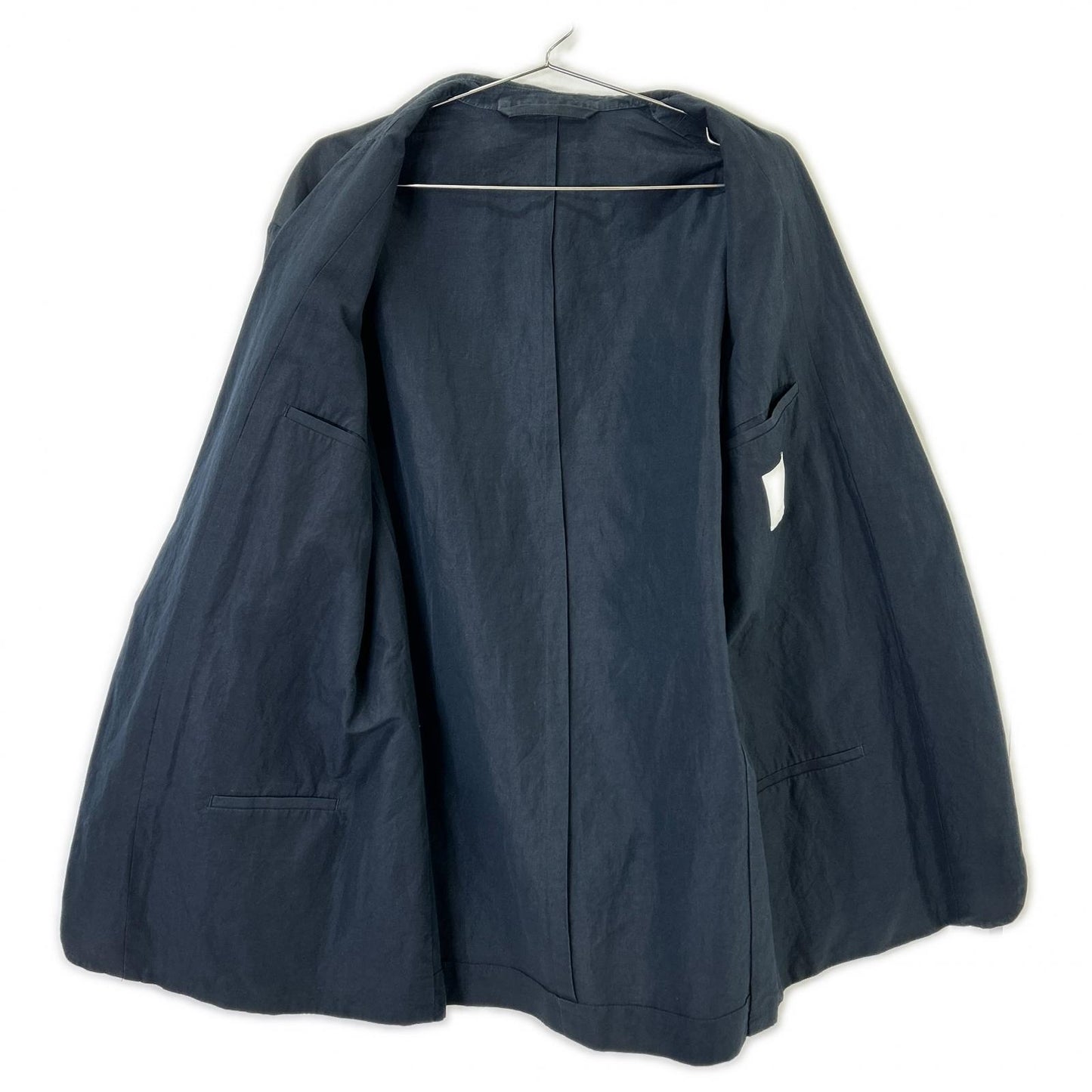Phlannel Navy Cotton Linen Tailored Blazer Size 3