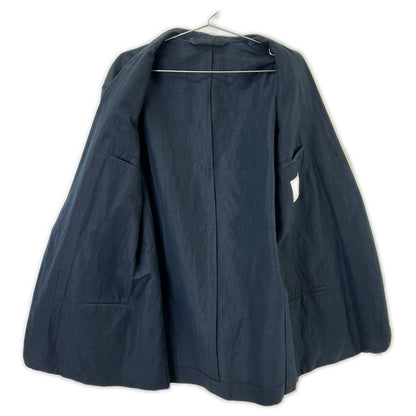 Phlannel Navy Cotton Linen Tailored Blazer Size 3