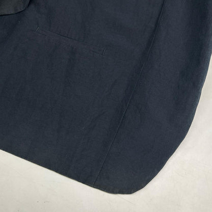 Phlannel Navy Cotton Linen Tailored Blazer Size 3