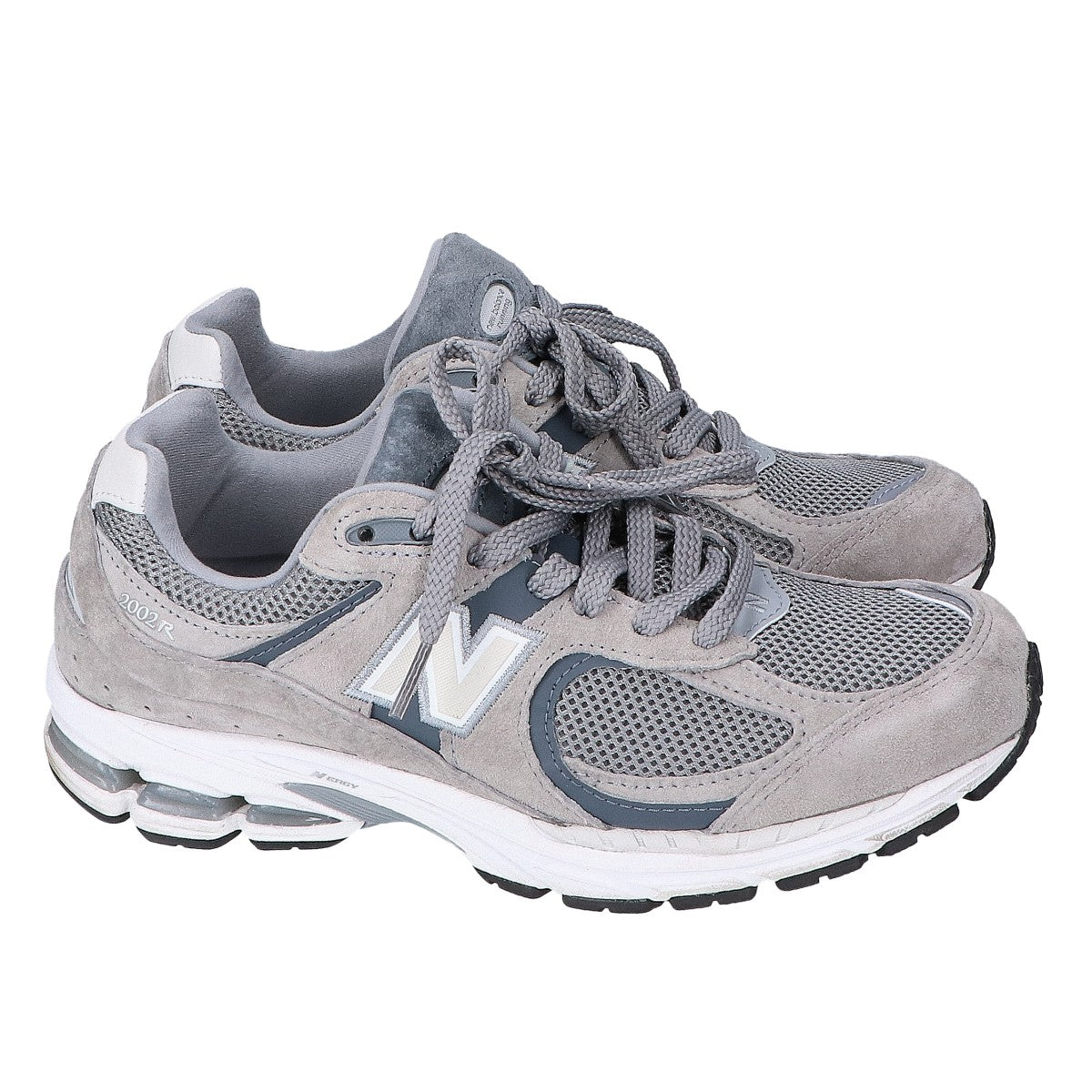 NEW BALANCE M2002RST Suede Mesh Sneakers Gray Size 24.5