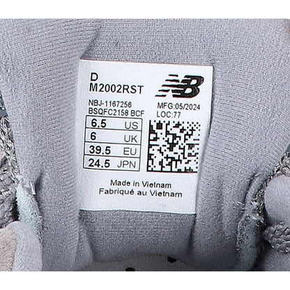 NEW BALANCE M2002RST Suede Mesh Sneakers Gray Size 24.5
