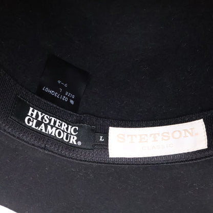 HYSTERIC GLAMOUR x Stetson Embroidered Hat Black Size L