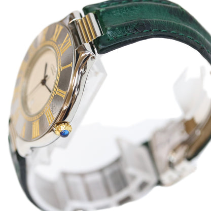 Cartier Must 21 OZ Stainless Steel Watch White Dial