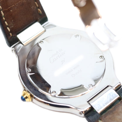 Cartier Must 21 OZ Stainless Steel Watch White Dial