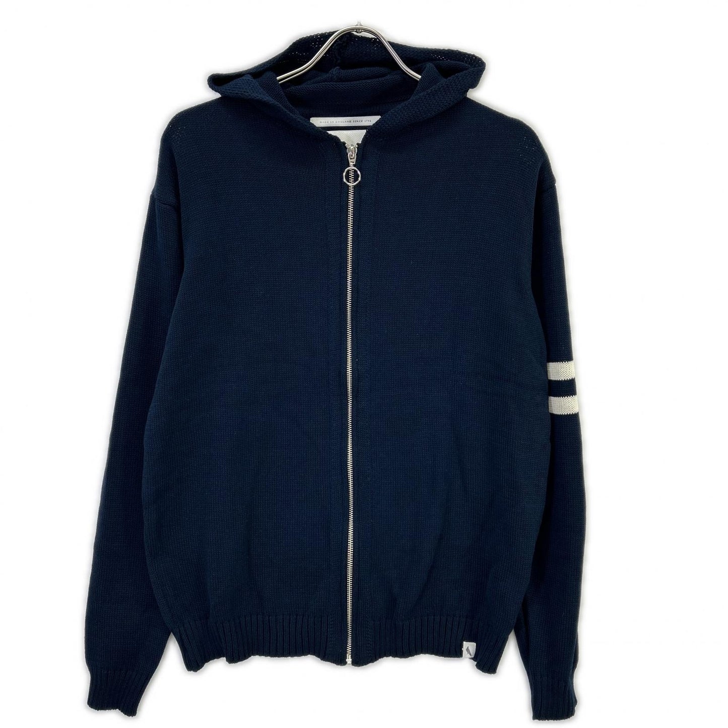 PEREGRINE CO-100 Navy Cotton Zip Knit Jacket Size M