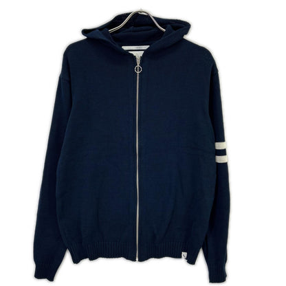 PEREGRINE CO-100 Navy Cotton Zip Knit Jacket Size M