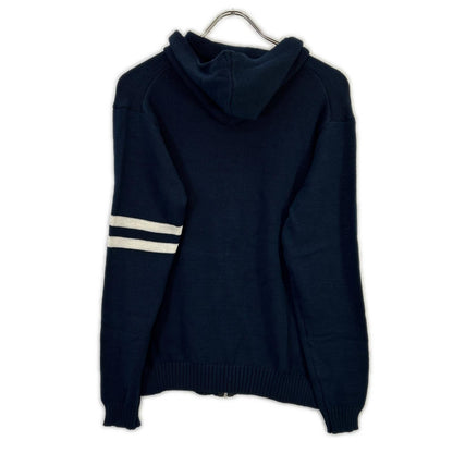 PEREGRINE CO-100 Navy Cotton Zip Knit Jacket Size M