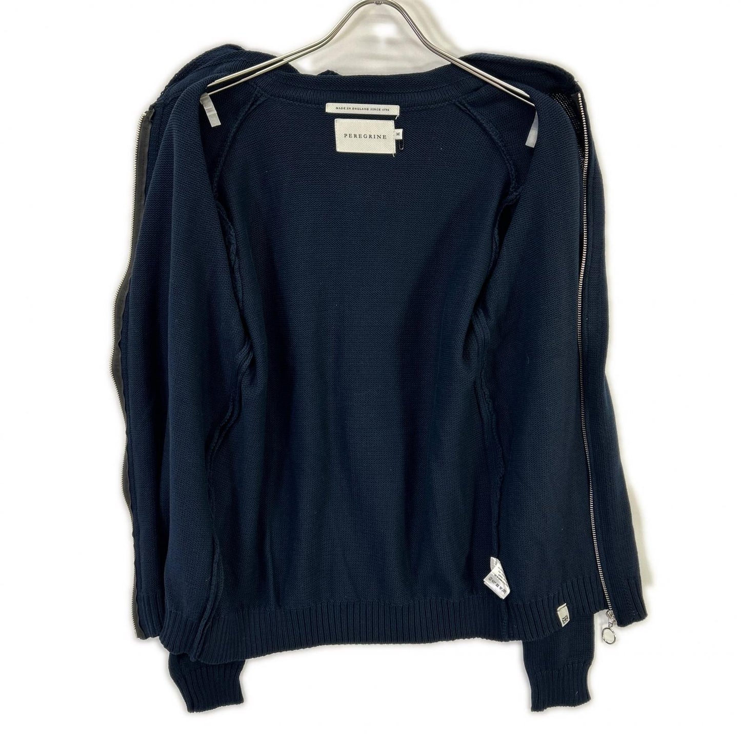 PEREGRINE CO-100 Navy Cotton Zip Knit Jacket Size M