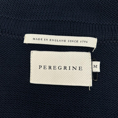 PEREGRINE CO-100 Navy Cotton Zip Knit Jacket Size M