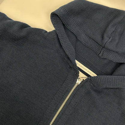 PEREGRINE CO-100 Navy Cotton Zip Knit Jacket Size M
