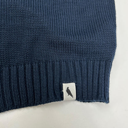 PEREGRINE CO-100 Navy Cotton Zip Knit Jacket Size M