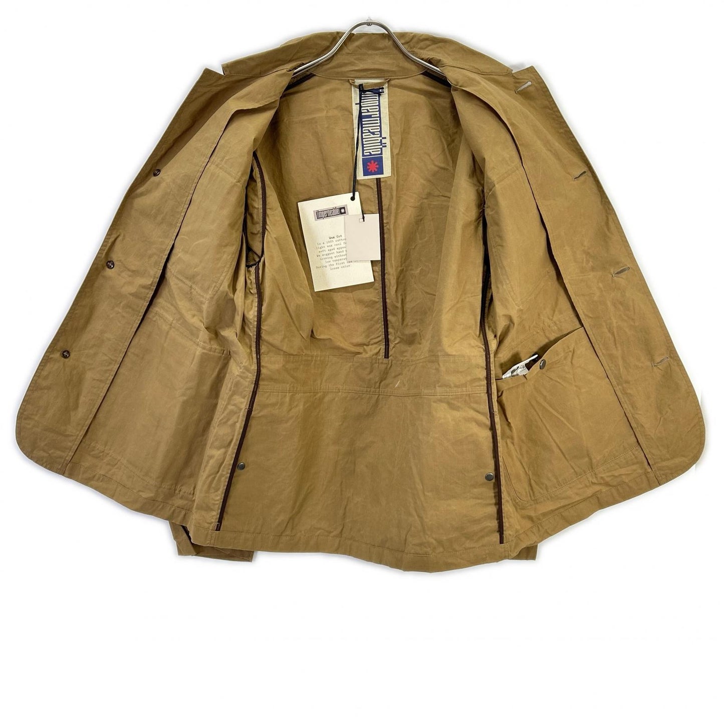 LIMPERMEABILE Beige Cotton FISH NEW Jacket Size M