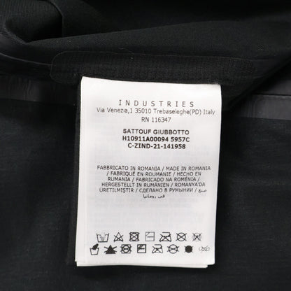 MONCLER SATTOUF Nylon Hooded Jacket Black Size 2
