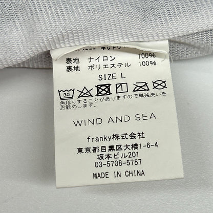 SNKR DUNK x WIND AND SEA Black Nylon Coach Jacket Size L