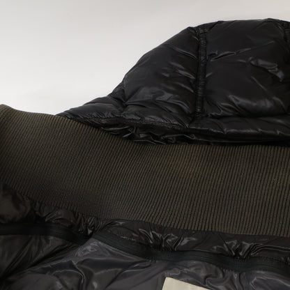 MONCLER ZIN GIUBBOTTO Layered Collar Jacket Black Size 4