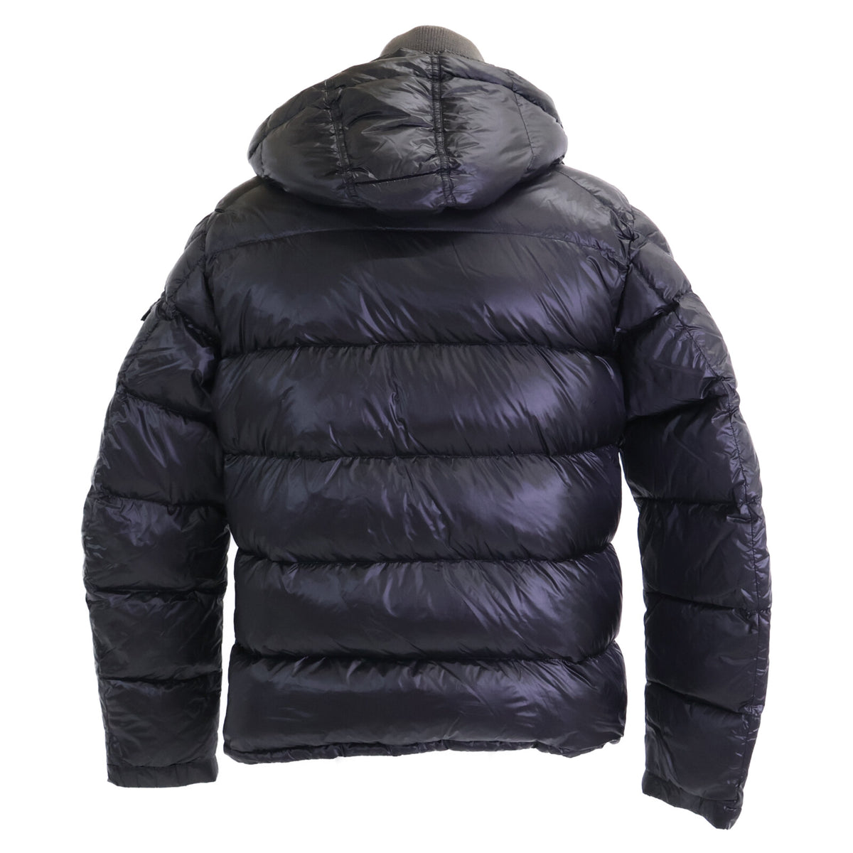 MONCLER ZIN GIUBBOTTO Layered Collar Jacket Black Size 4