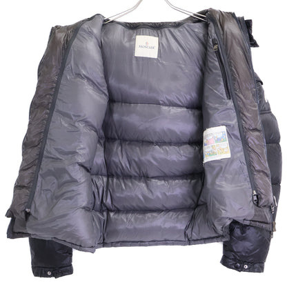 MONCLER ZIN GIUBBOTTO Layered Collar Jacket Black Size 4