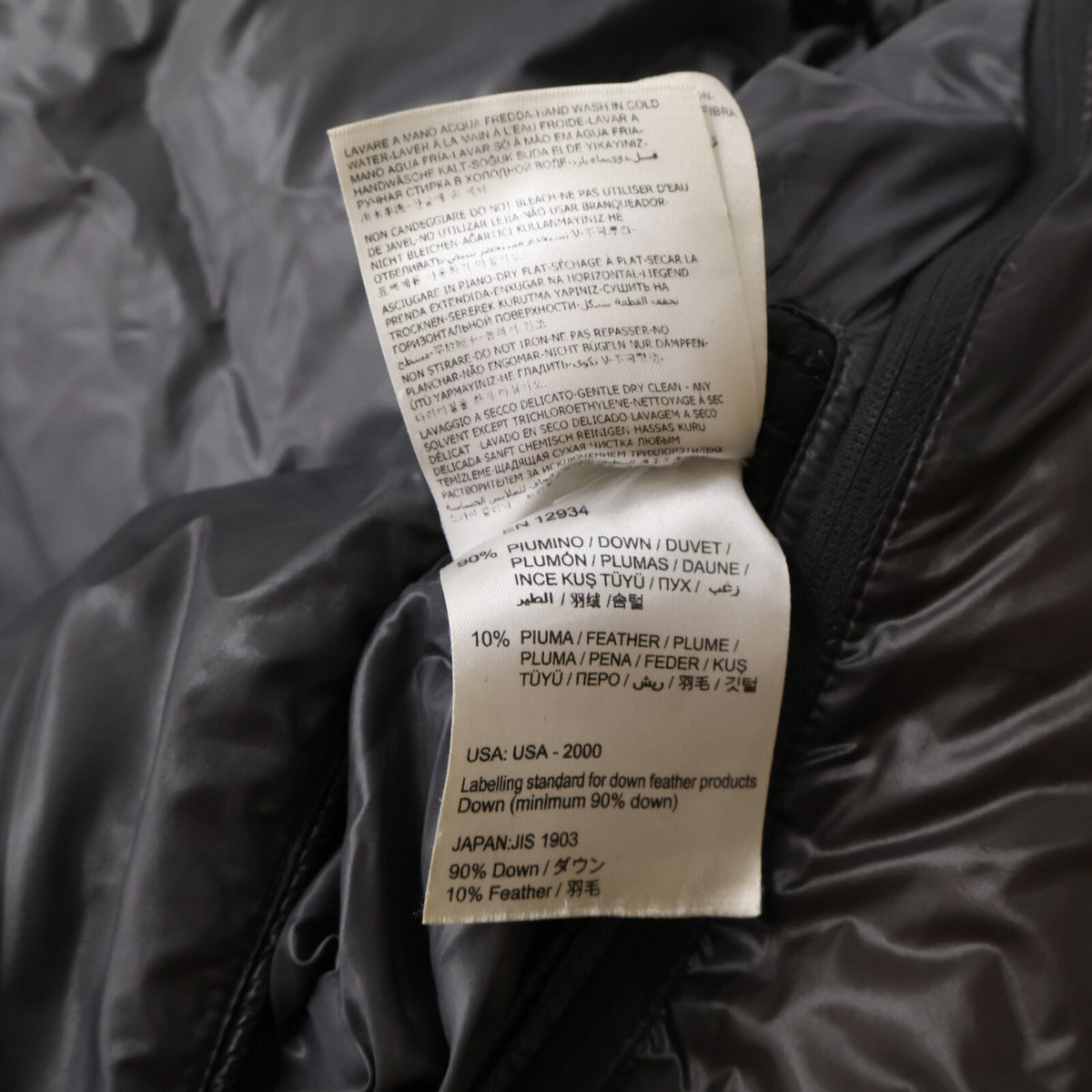 MONCLER ZIN GIUBBOTTO Layered Collar Jacket Black Size 4
