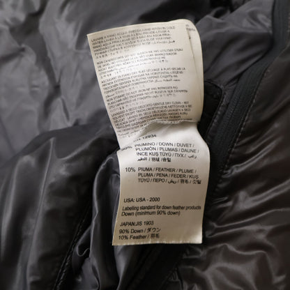 MONCLER ZIN GIUBBOTTO Layered Collar Jacket Black Size 4