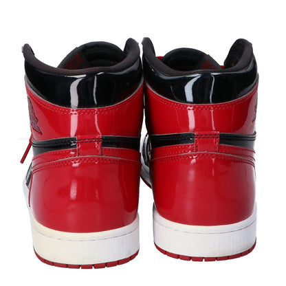 NIKE Air Jordan 1 Retro High OG Sneakers Black/Red Size 10