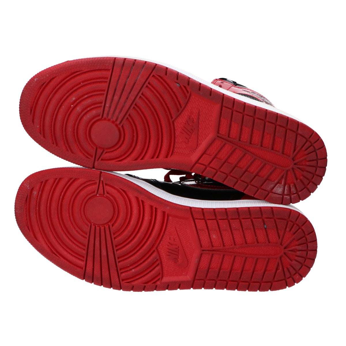 NIKE Air Jordan 1 Retro High OG Sneakers Black/Red Size 10