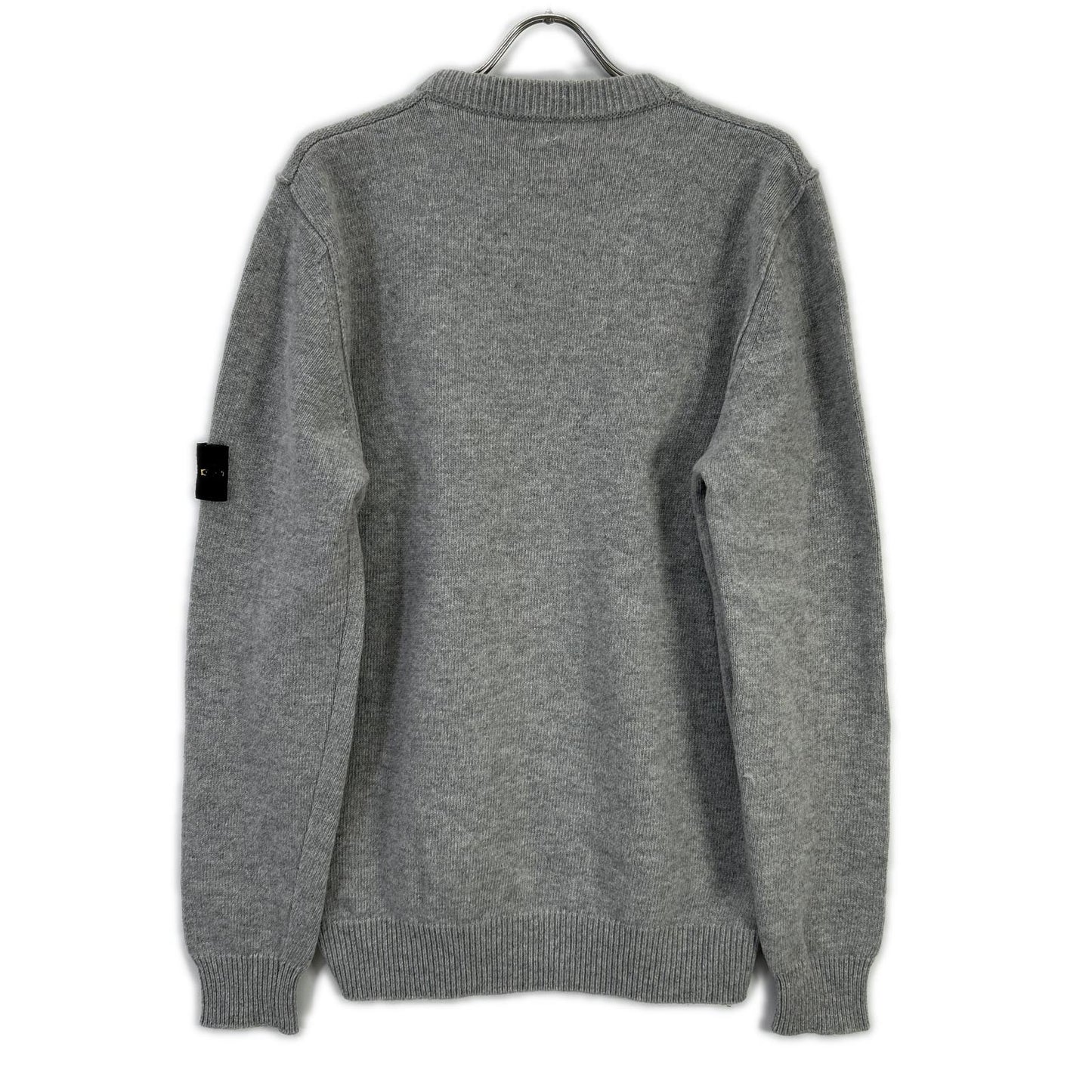 STONE ISLAND Gray Crewneck Knit Sweater Size XL