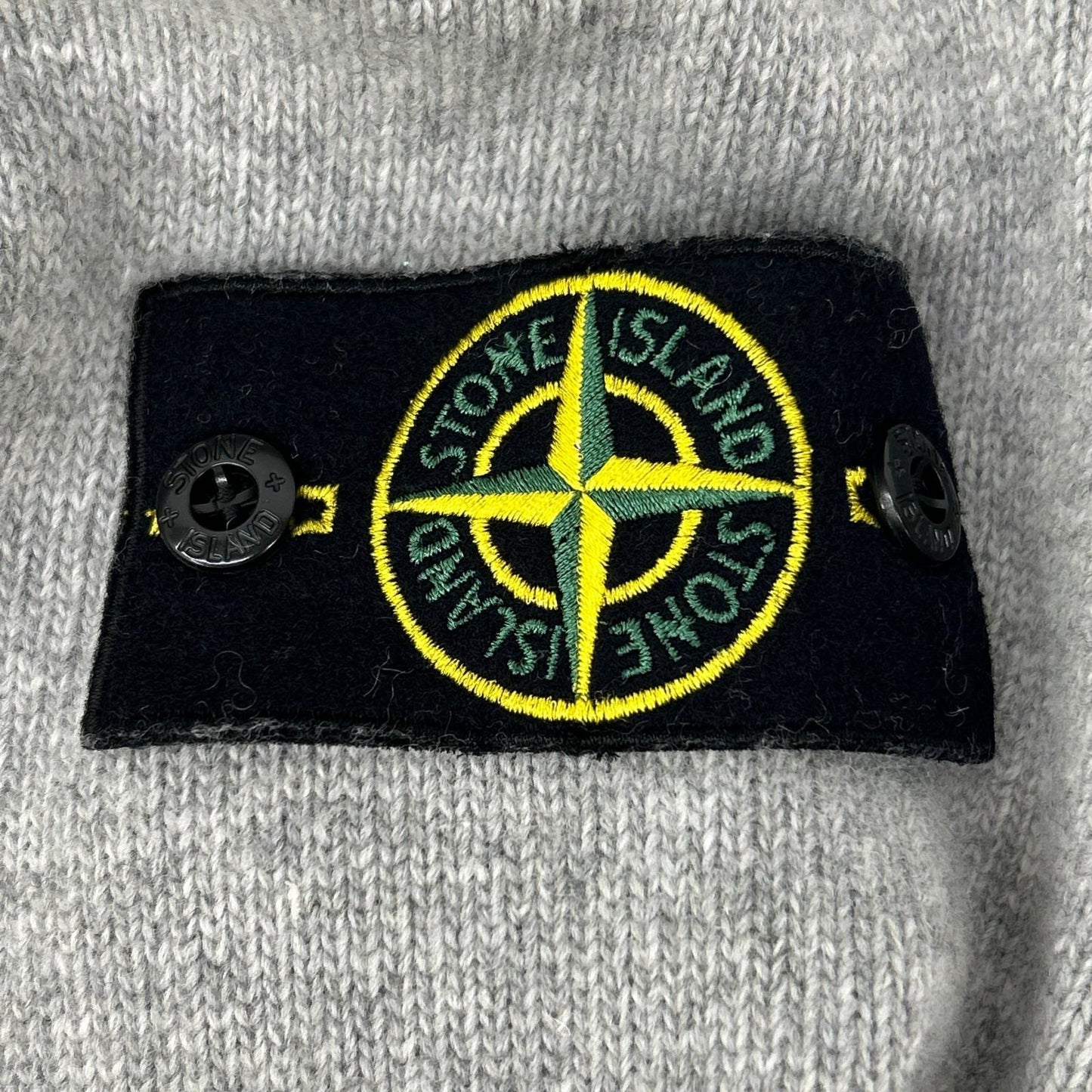 STONE ISLAND Gray Crewneck Knit Sweater Size XL