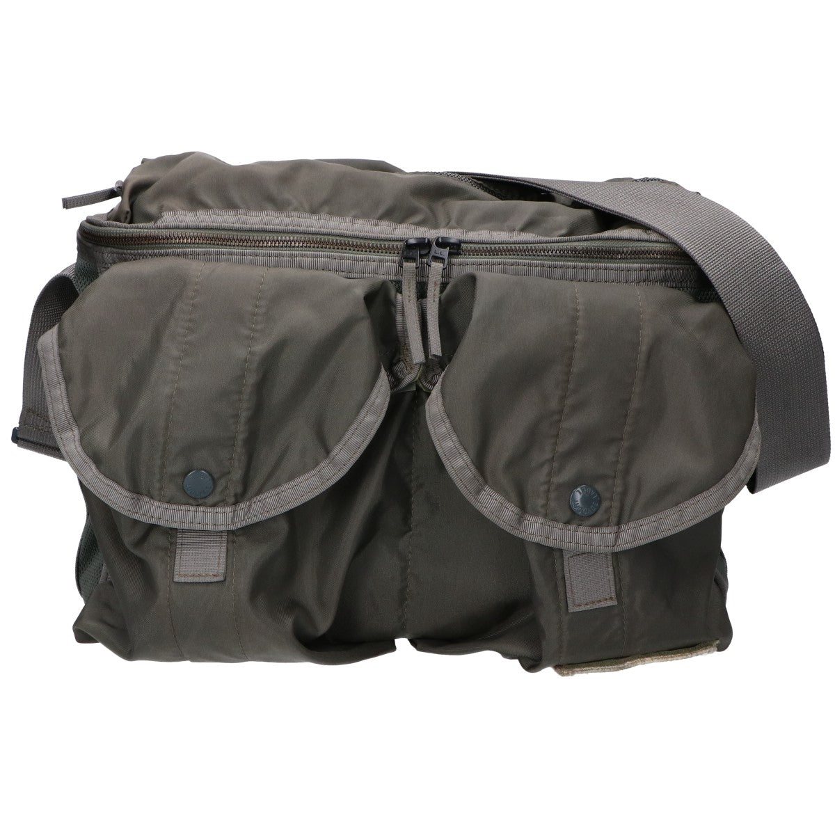 LUGGAGE LABEL CARGO Khaki Nylon Shoulder Bag Size -