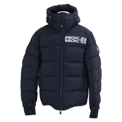MONCLER GRENOBLE ISORNO Hooded Down Ski Jacket Black Size 3