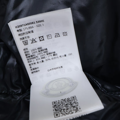 MONCLER GRENOBLE ISORNO Hooded Down Ski Jacket Black Size 3
