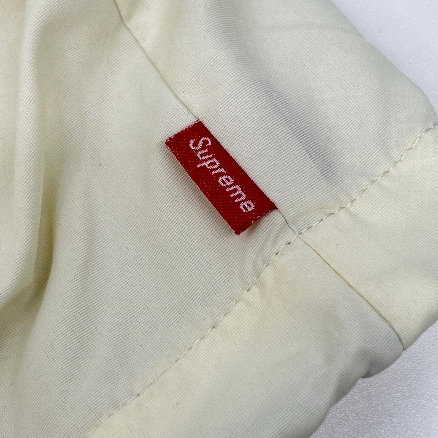 Supreme 17SS White Striped Logo Windbreaker Size S